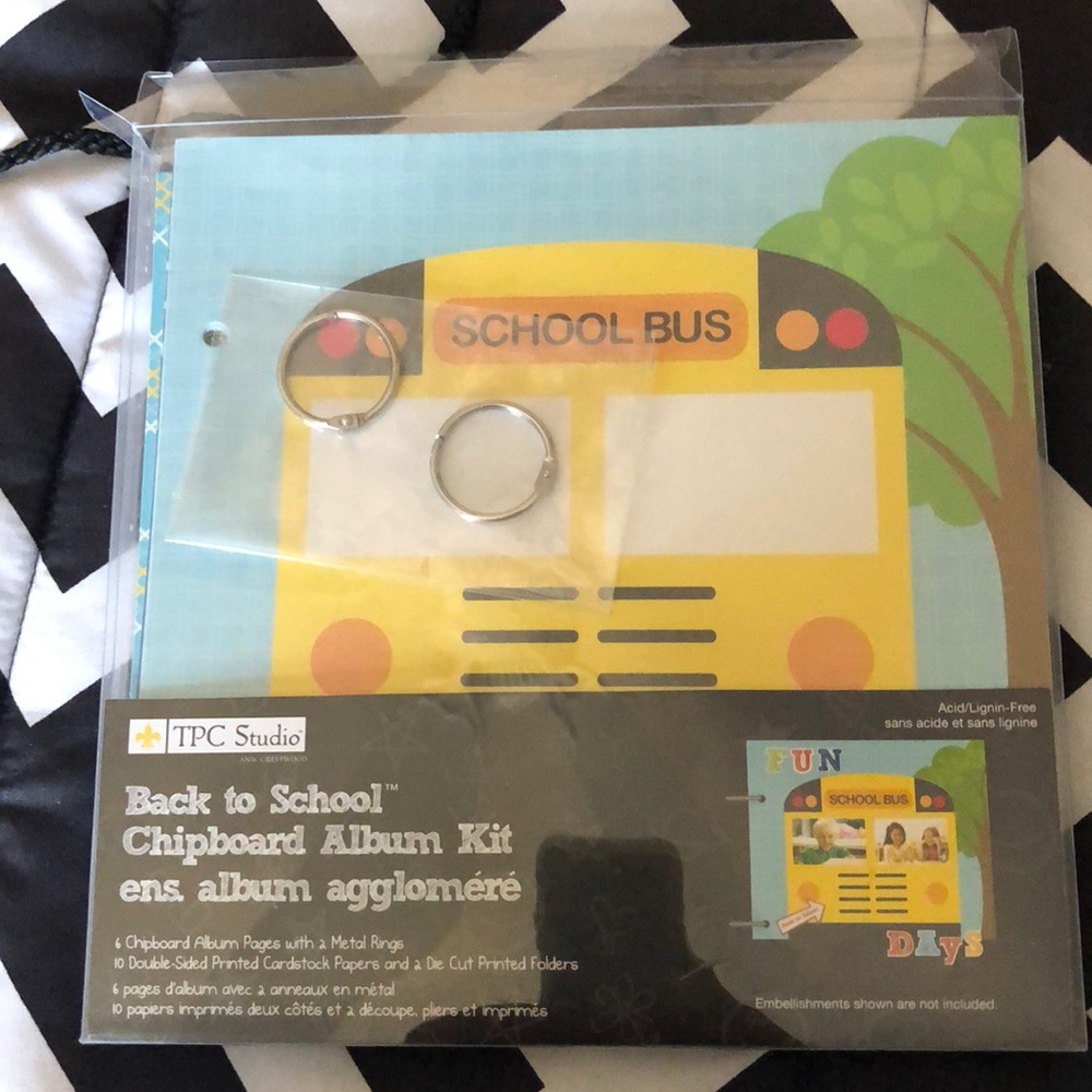 Back To School Chipboard Album Kit🎈🎈🎈